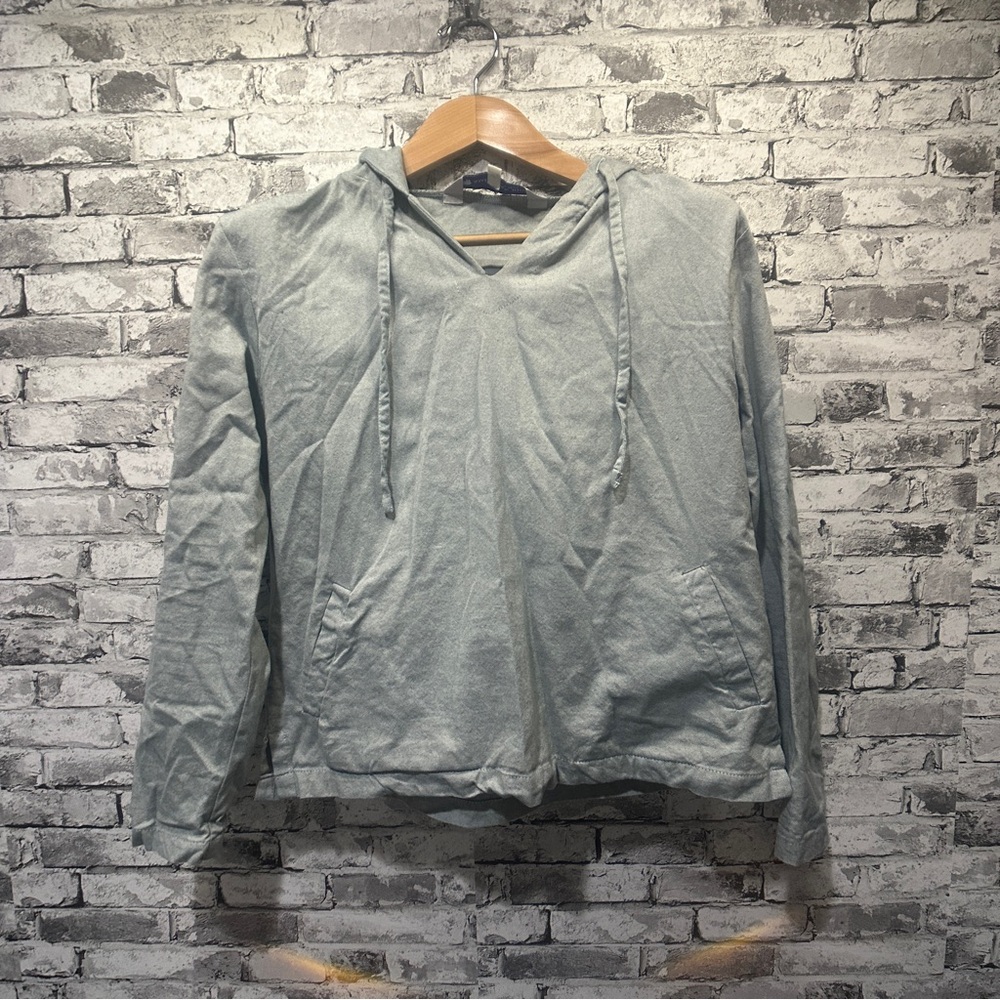 EUC American Rhino Light Gray Hoodie Sweatshirt Size Medium